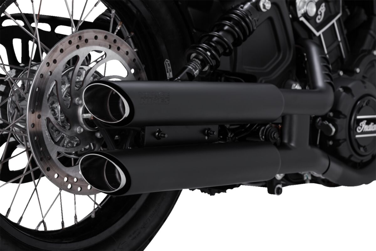 Mufflers 3"Blk.Ts.Scout Vance & Hines