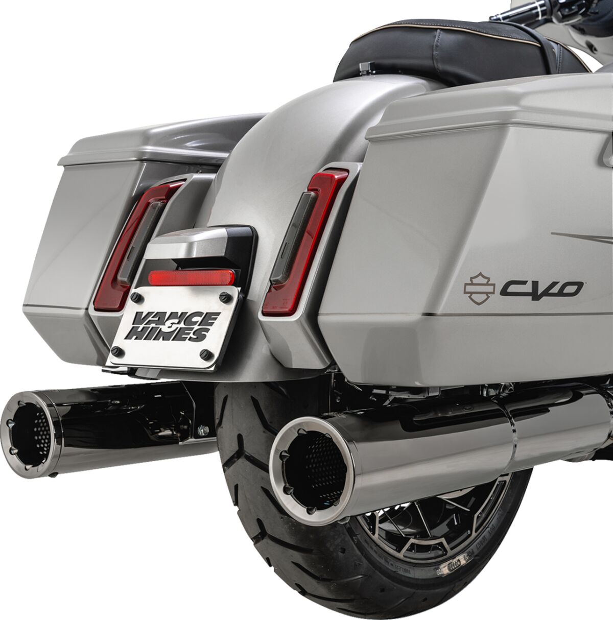 Slip-On Hi-Output, Dark Chrome - 24+ Touring Slip-On Exhaust Vance & Hines
