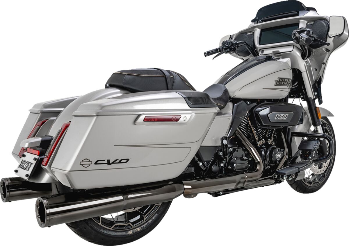 Slip-On Hi-Output, Dark Chrome - 24+ Touring Slip-On Exhaust Vance & Hines