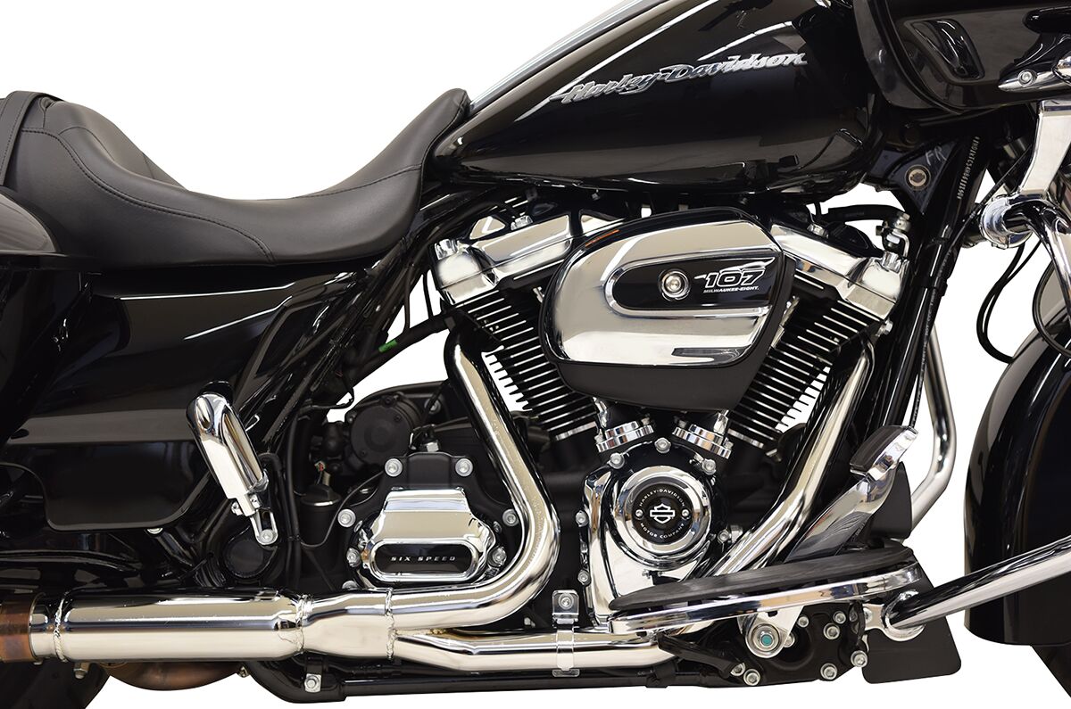Headpipes 2x2 Exhaust System, Chrome - 17-24 Touring Full Exhaust System Bassani Xhaust Default Title