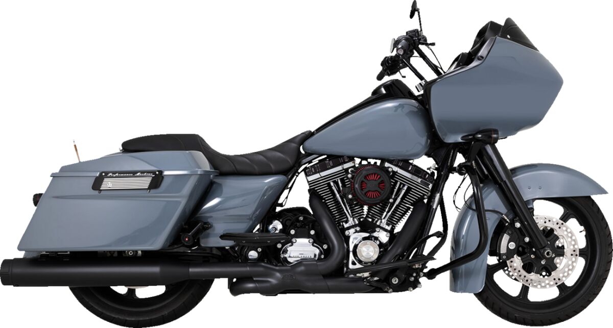 Power Duals PCX Exhaust, Black 09-16 Touring Full Exhaust System Vance & Hines