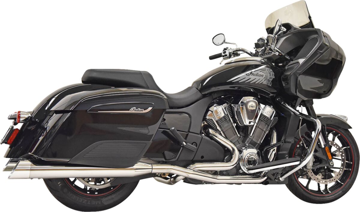 True Duals Exhaust System, Chrome - Challenger Full Exhaust System Bassani Xhaust Default Title