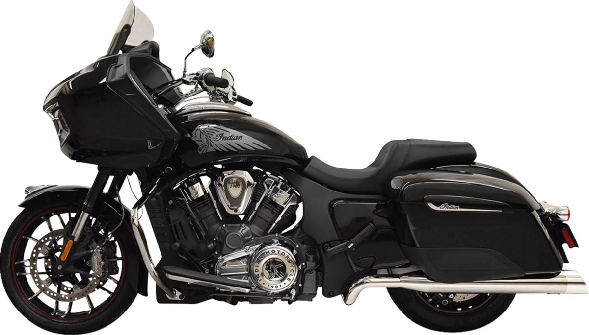 True Duals Exhaust System, Chrome - Challenger Full Exhaust System Bassani Xhaust