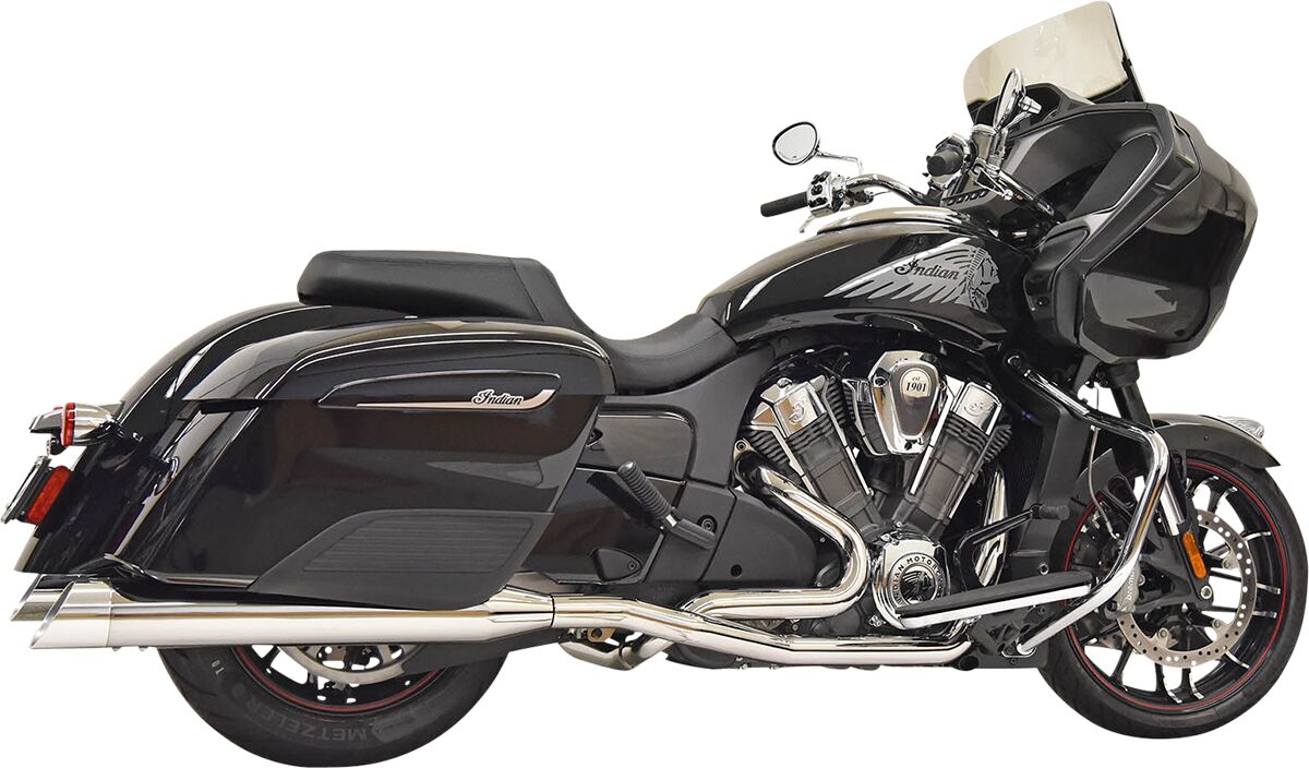 True Duals Exhaust System, Chrome - Challenger Full Exhaust System Bassani Xhaust