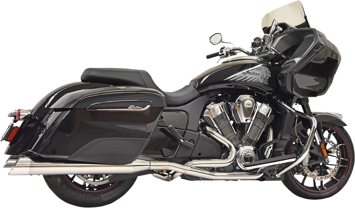 True Duals Exhaust System, Chrome - Challenger Full Exhaust System Bassani Xhaust