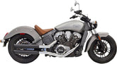 3" Slip Ons Slash Cut Muffler, Black - 17-21 Scout Full Exhaust System Bassani Xhaust Default Title