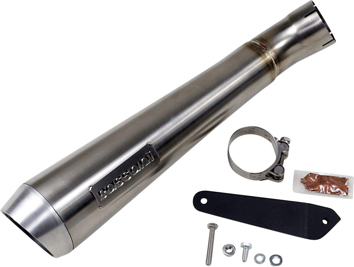 4" Low Mount Short Megaphone Muffler - 19-21 FTR 1200 Full Exhaust System Bassani Xhaust
