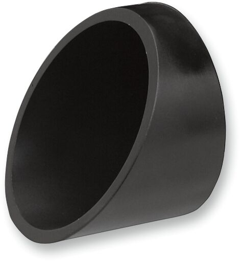 End Cap Slash Cut For 3" Muffler, Black Exhaust End Cap Bassani Xhaust Default Title
