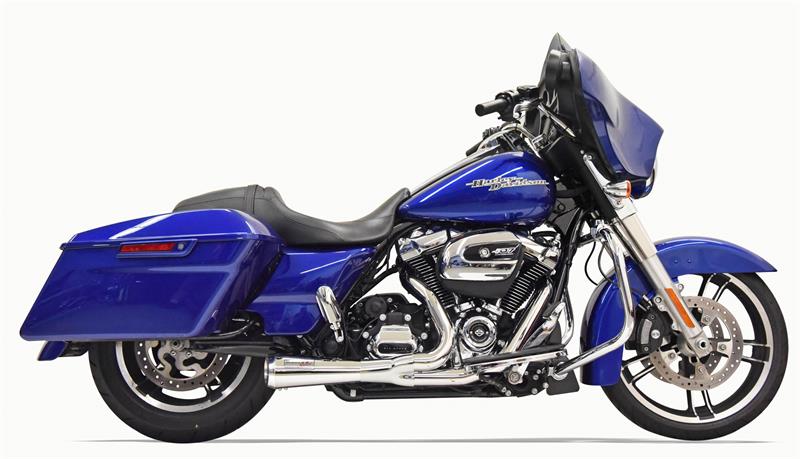 Road Rage 2:1 Short Exhaust System, Chrome - Touring Full Exhaust System Bassani Xhaust