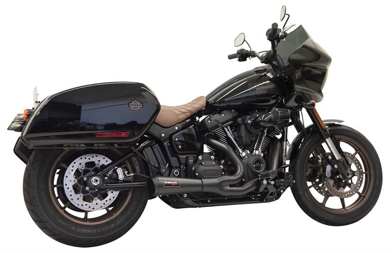 Short "Ripper" 2:1 Exhaust System - 18+ Softail Full Exhaust System Bassani Xhaust