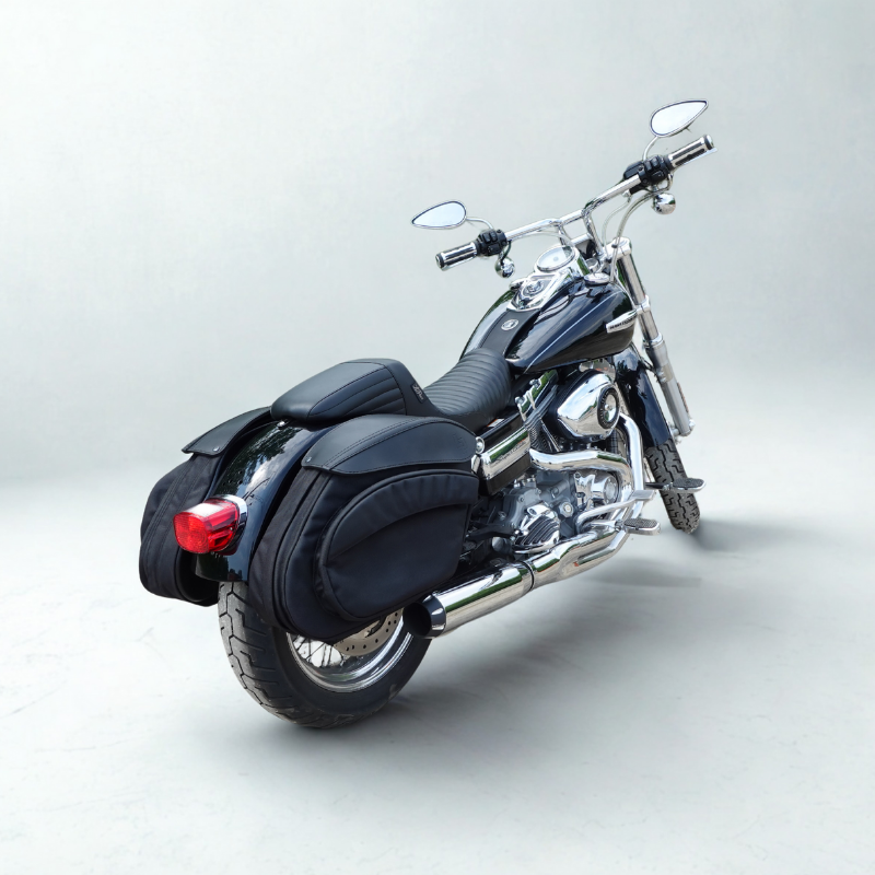 Retro Series V4 Saddlebags, Nylon - 18+ Softail Saddlebags Leather Pros