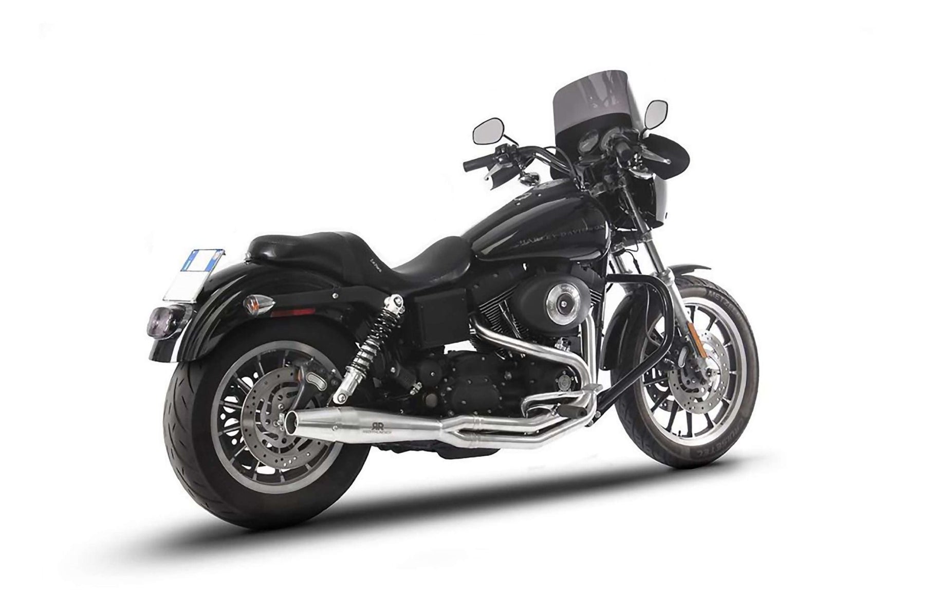 Redthunder 2-1 Exhaust, Satin - 91-05 Dyna Full Exhaust System Redthunder Exhaust