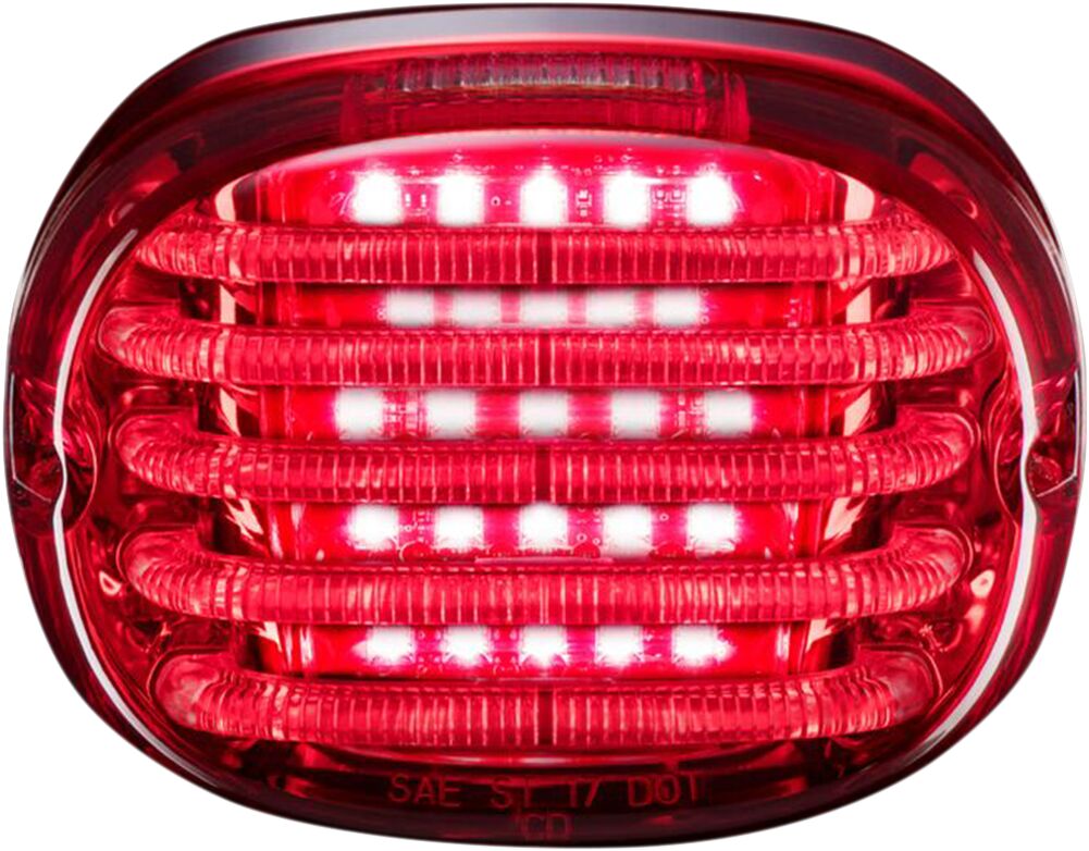 ProBeam Squareback Led Taillight With Top Plate Window, Red - 99+ Taillight Custom Dynamics Default Title