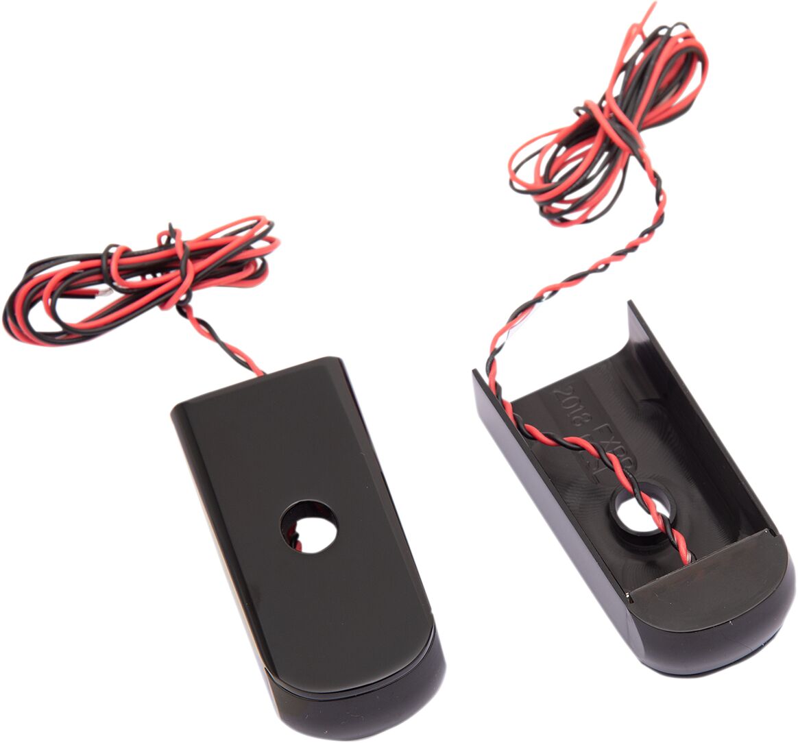 Light Strut Black Anodized - 18+ Street Bob & Slim Turn Signals Alloy Art