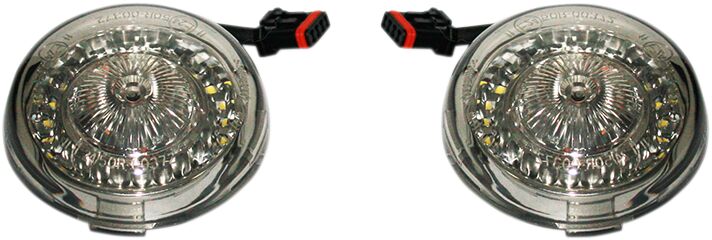 ProBeam® Amber/White Dynamic Ringz, Smoked - Touring Turn Signals Custom Dynamics