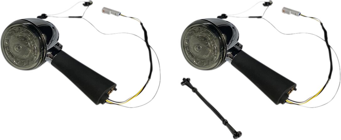 ProBeam® Rear Turn Signals, Chrome Smoke - 15-24 Scout Turn Signals Custom Dynamics