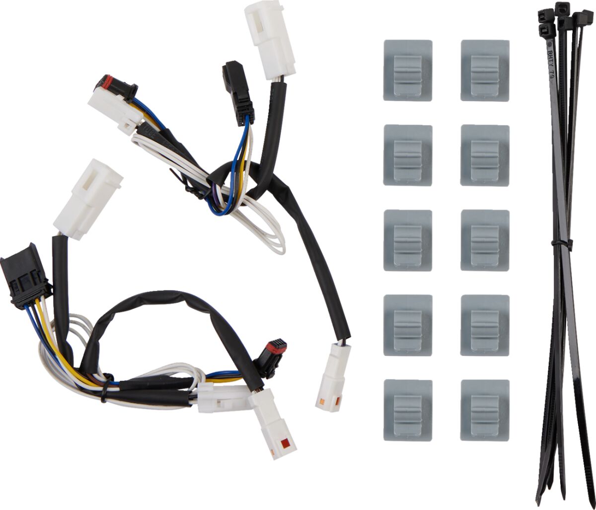 Amber Auxiliary LED Lower Fairing Inserts - 14+ Touring & Trike Turn Signals Custom Dynamics