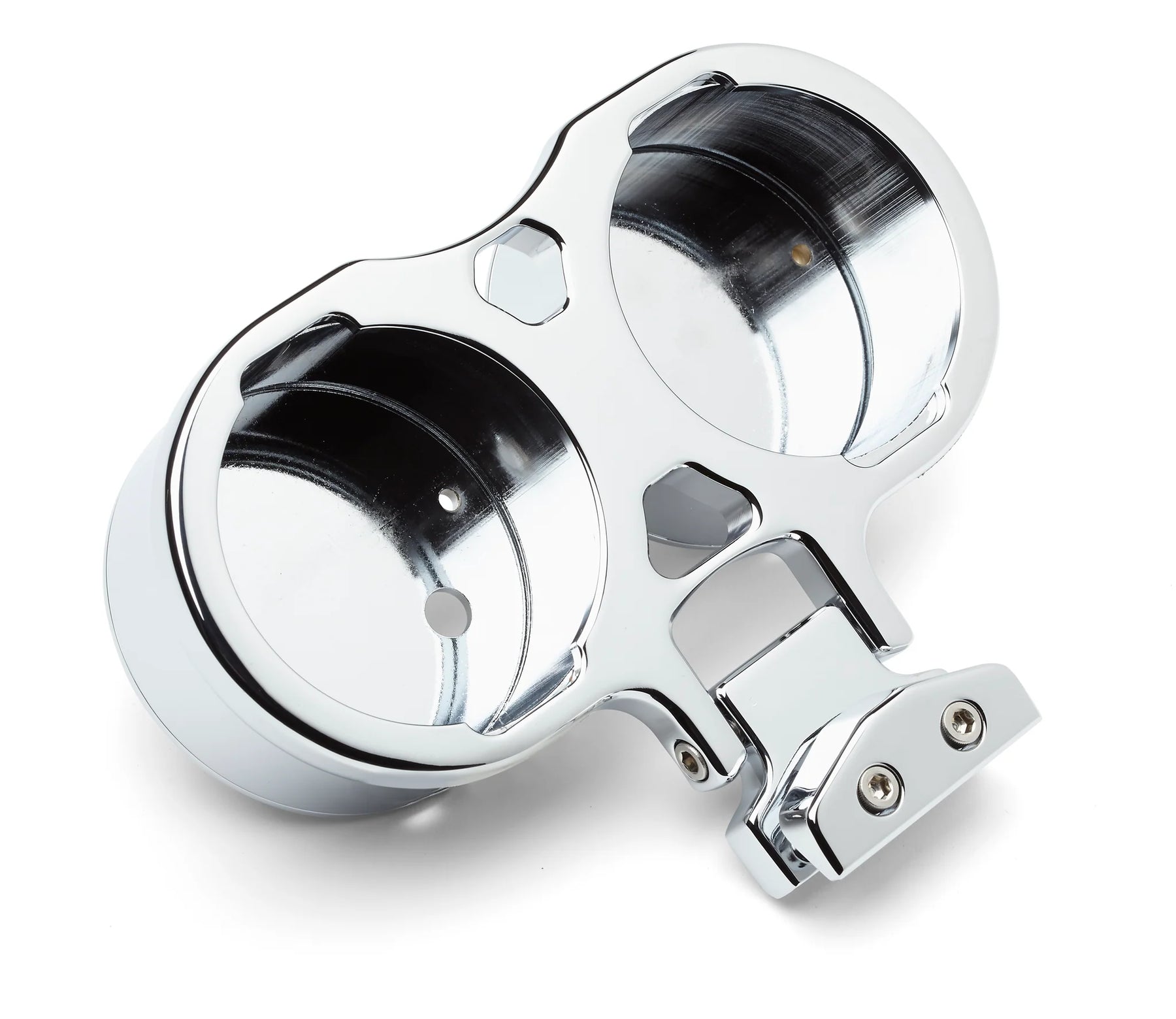 Performance Riser Gauge Mount (Dual) Gauge Mount LA Choppers Chrome