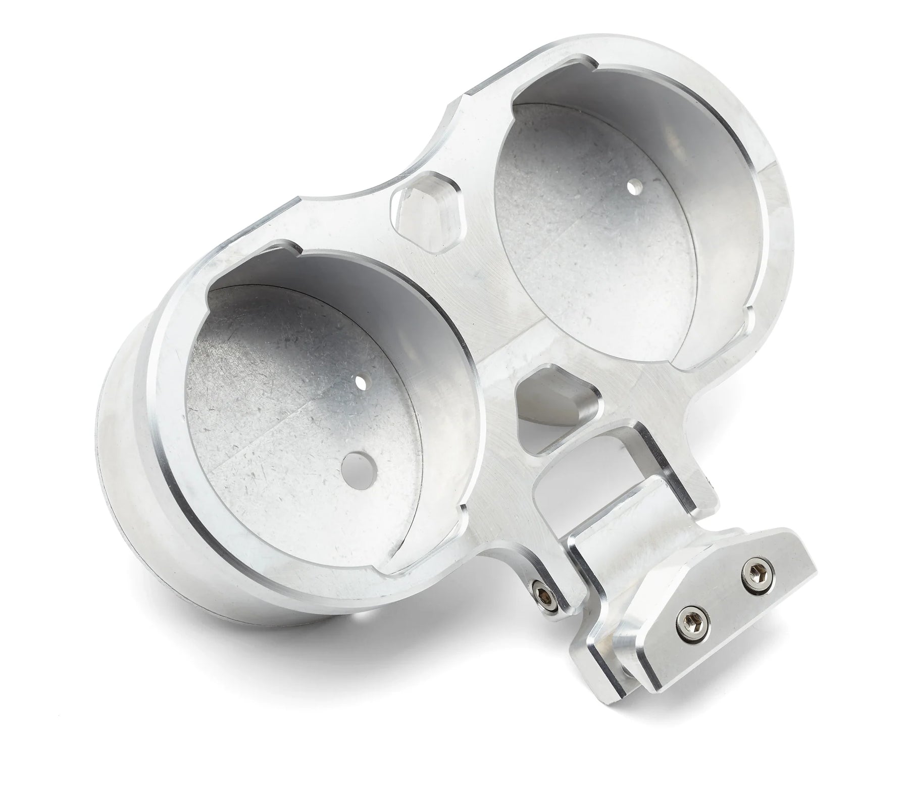 Performance Riser Gauge Mount (Dual) Gauge Mount LA Choppers Raw