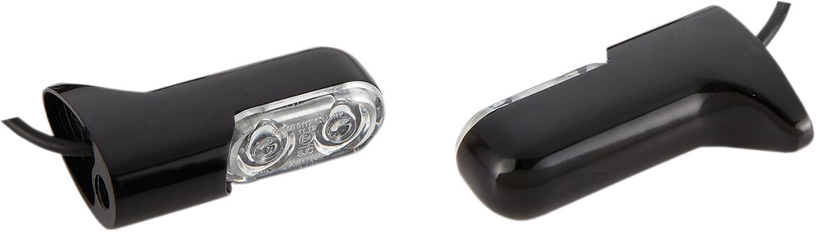 Turn Signal Direct Bolt On, Black With Red Light Turn Signals Arlen Ness Default Title