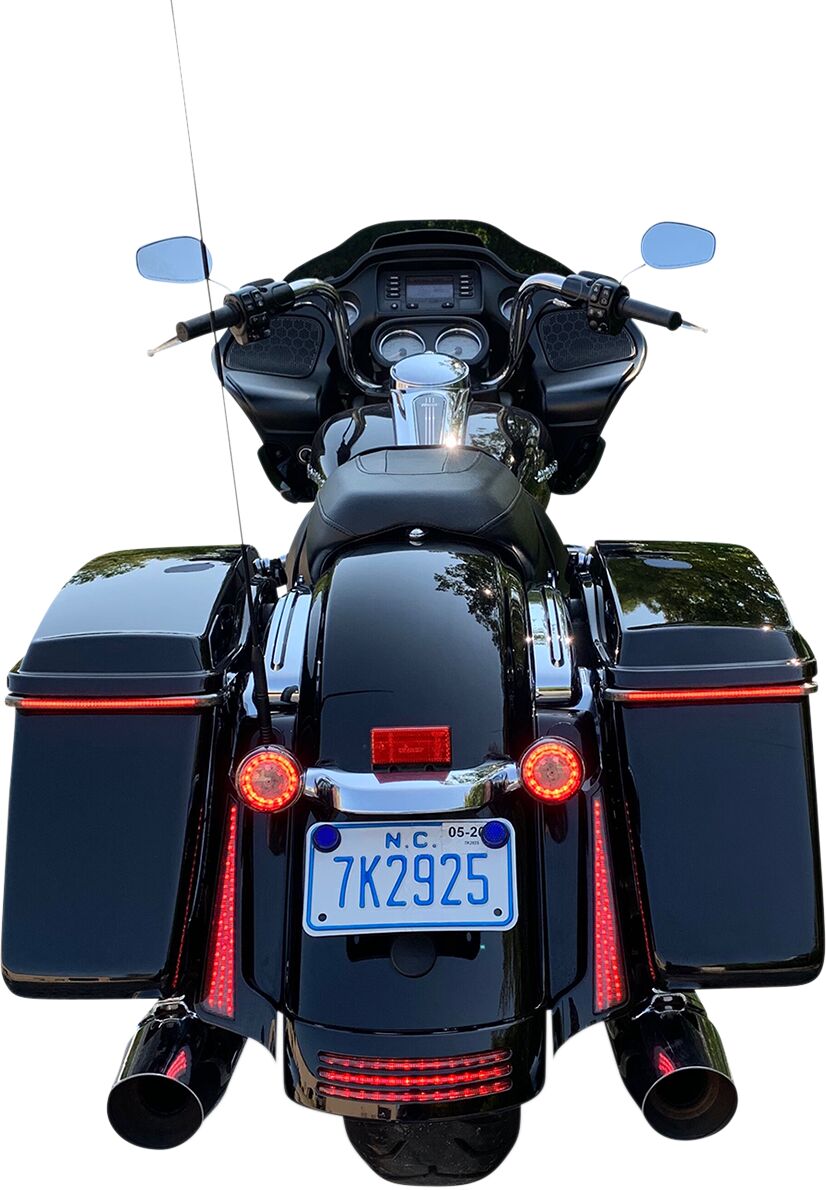 Fascia LED Panels, Black Smoked - 14+ Touring Taillight & Turn Signals Custom Dynamics