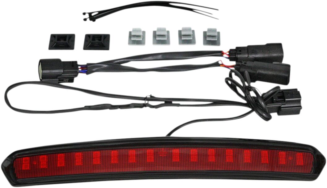 High Mount LED Light, Black Red - 14-24 Touring & Trike Taillight & Turn Signals Custom Dynamics Default Title