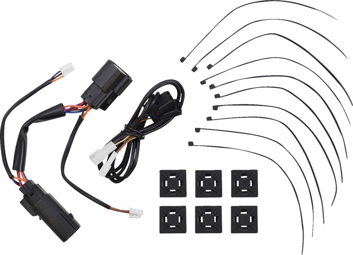 Lower Saddlebag Side Marker LED Lights, Red Black - 14-24 Touring Turn Signals Custom Dynamics