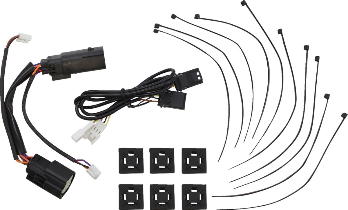 Lower Saddlebag Side Marker LED Lights, Red Chrome - 14-24 Touring Turn Signals Custom Dynamics