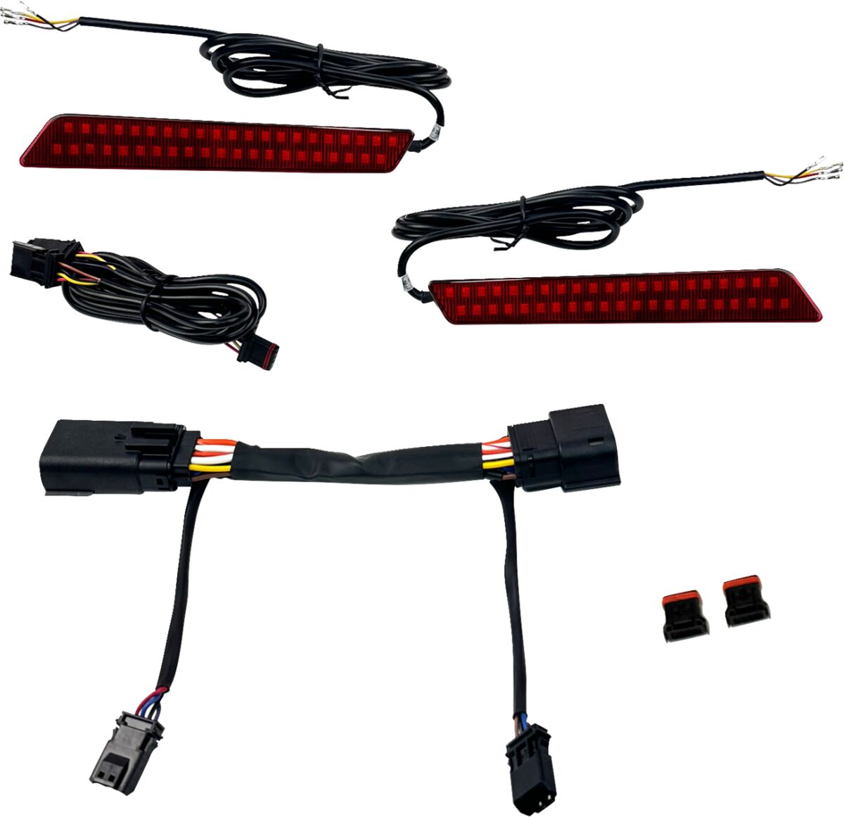 Dual Color LED Saddlebag Latch Lights™, Red - 23+ Touring Auxiliary Light Custom Dynamics Default Title
