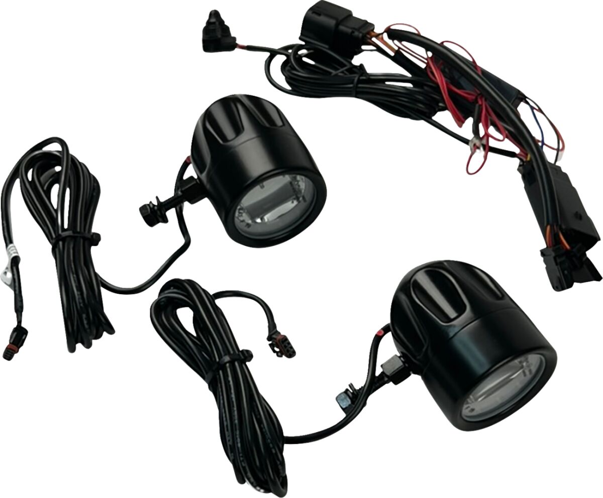 ProBEAM® LED Halo Fog Lamps, Black - 23+ Touring Auxiliary Light Custom Dynamics Default Title
