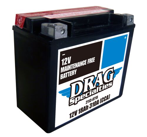 Maintenance Free Battery Battery Drag Specialties 00-21 Softail & 99-17 FXD/FXDWG