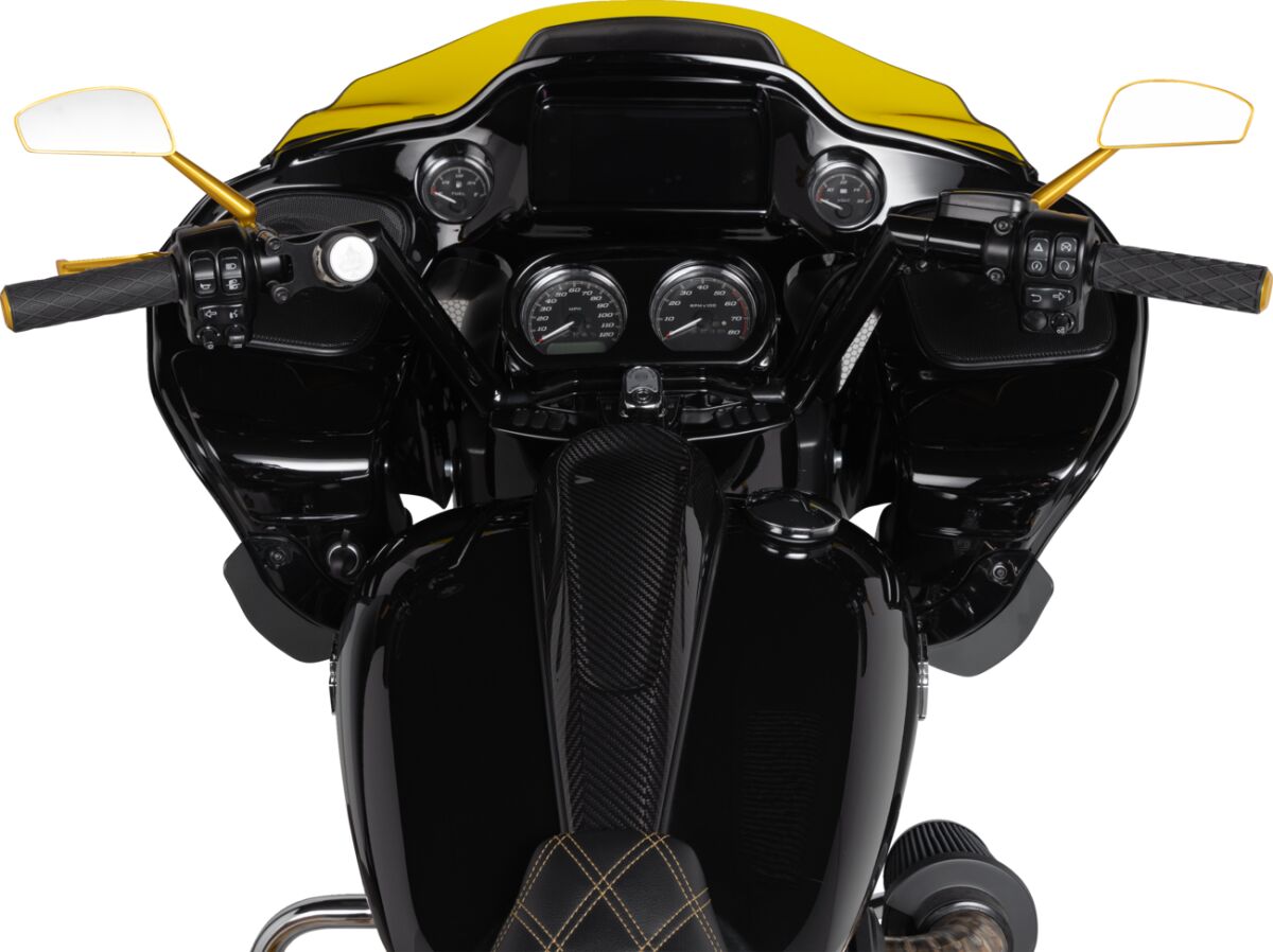 Dash Panel, Gloss - Touring & Trike & 18+ Softail Dash Cover Slyfox Performance