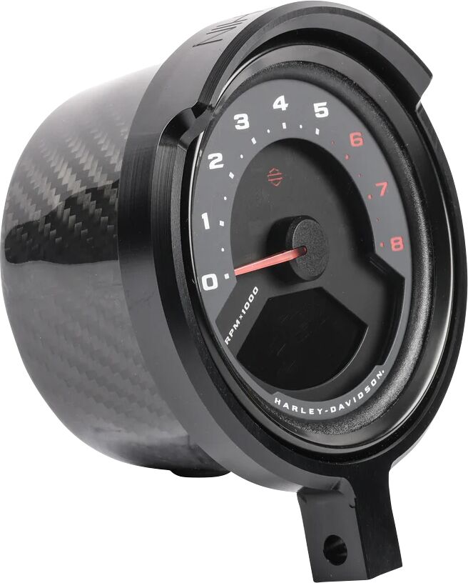 Gauge Relocation - 18+ Softail Gauge Mount Thrashin Supply Co. Black