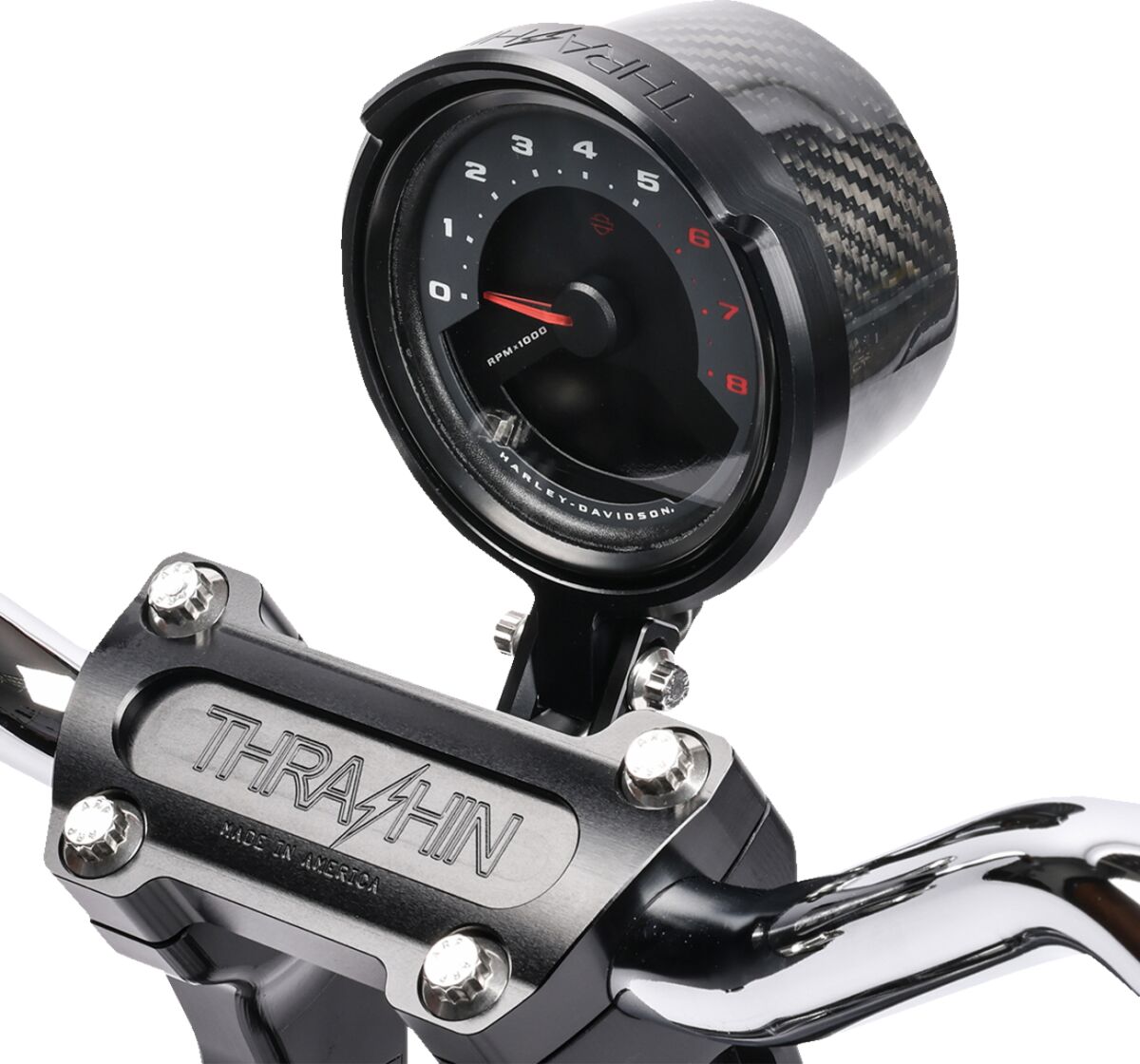 Gauge Relocation - 18+ Softail Gauge Mount Thrashin Supply Co.