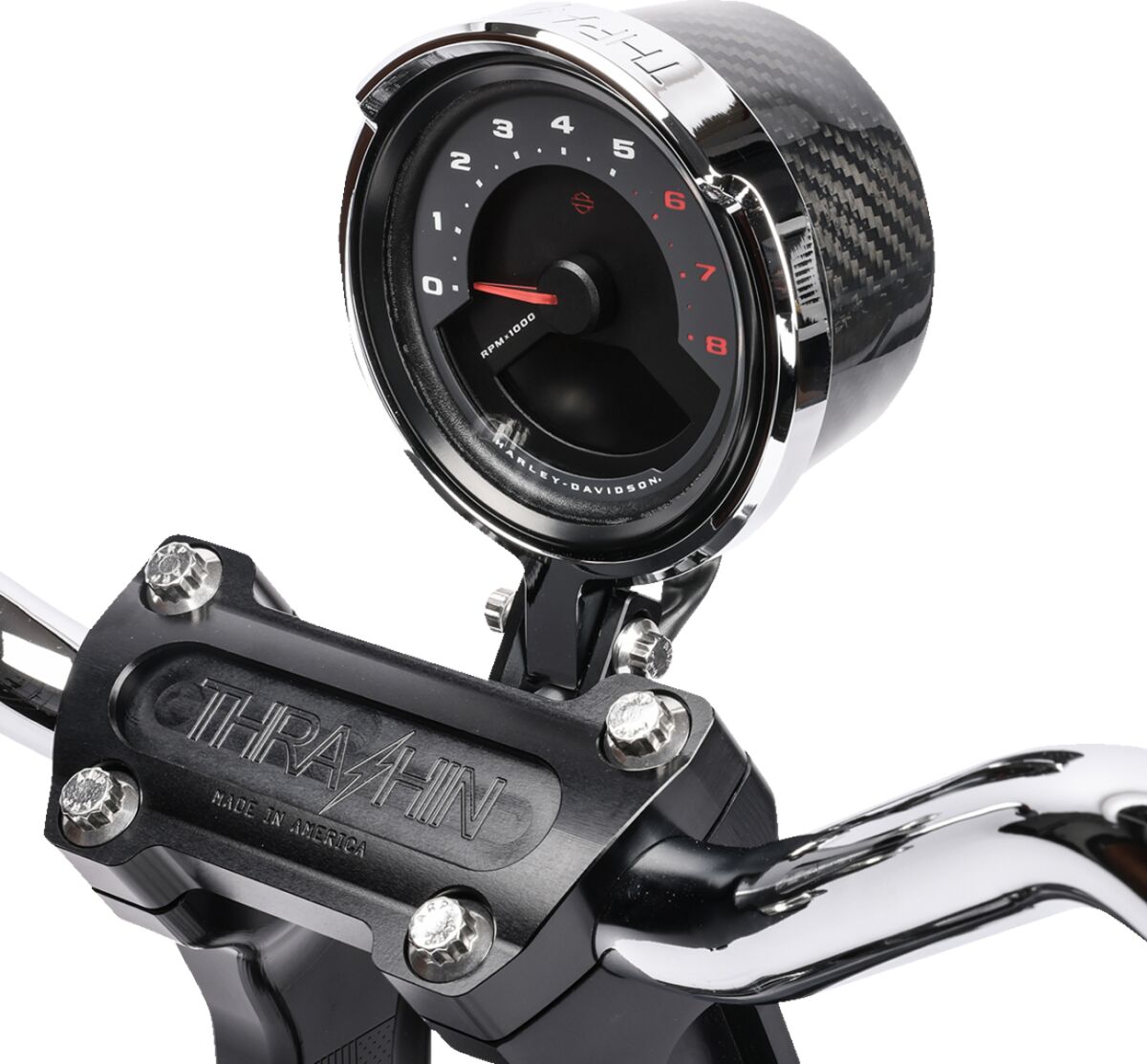 Gauge Relocation - 18+ Softail Gauge Mount Thrashin Supply Co.