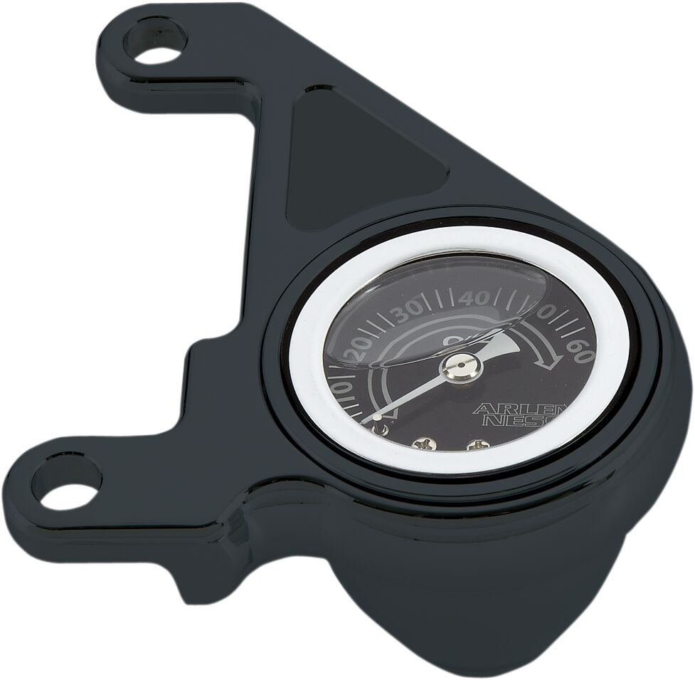 Radius Oil Pressure Gauge, Black - 99-17 Twin Cam Oil Pressure Gauge Arlen Ness Default Title