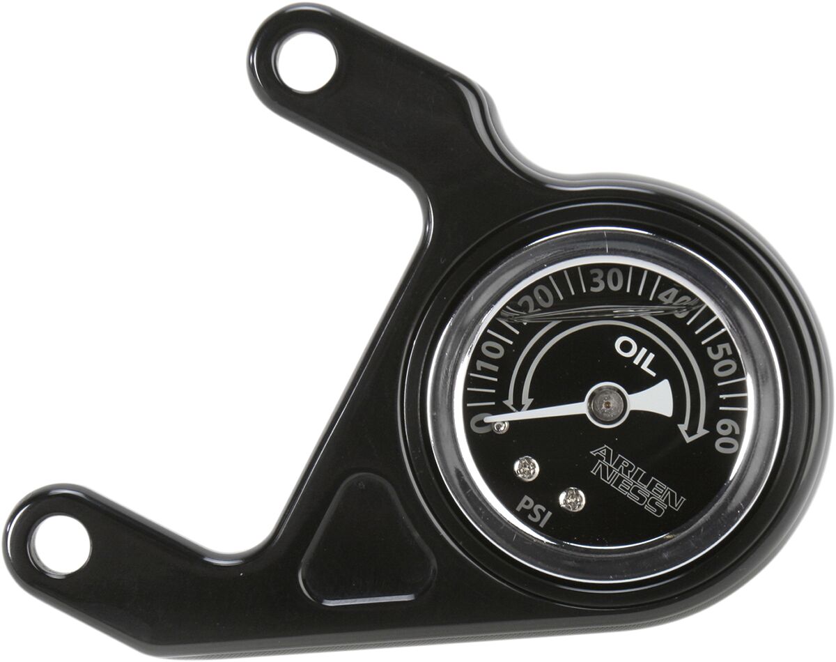Radius Oil Pressure Gauge, Black - 84-99 Evo Oil Pressure Gauge Arlen Ness Default Title