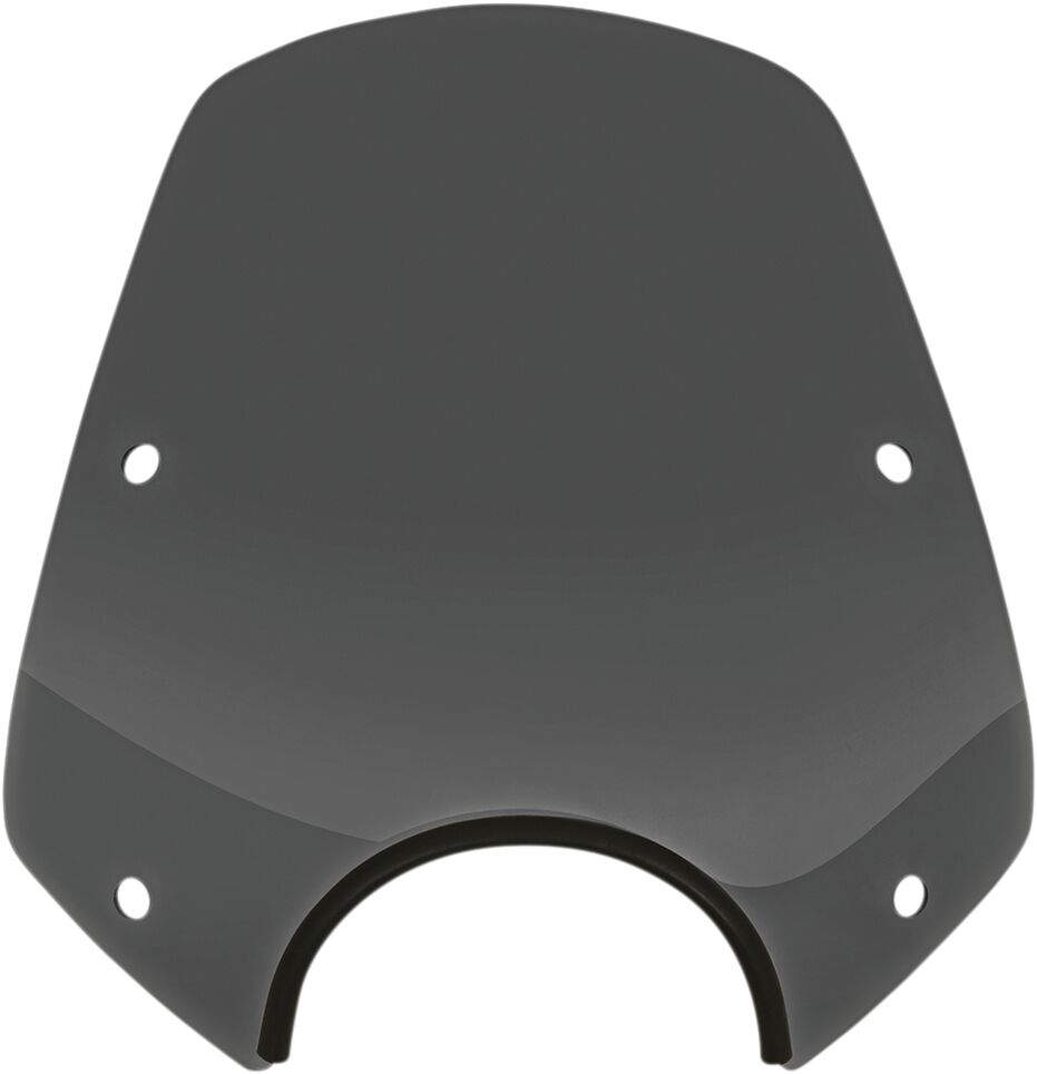 Windshield Del Rey Sportshield, Dark Black Smoke - Sportster & Dyna & Softail Windshield Memphis Shades Default Title