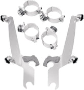 Sportshield Trigger-Lock™ Mounting Hardware, Polished - Dyna & Rocker C & 18+ Softail Fairing Brackets Memphis Shades Default Title