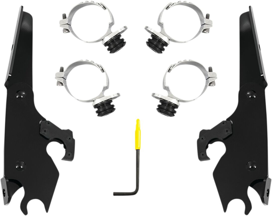 Batwing Fairing Trigger-Lock® Mounting Hardware, Black - 16-22 Sportster Fairing Brackets Memphis Shades Default Title