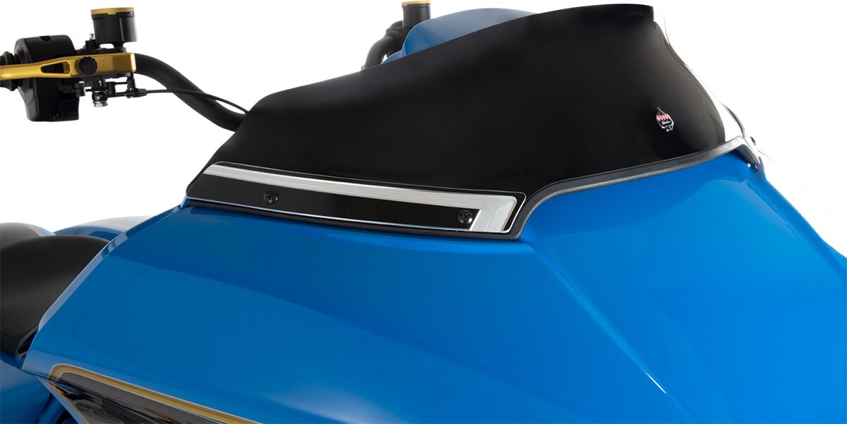 Windshield Trim Accent Scallop, Contrast Cut - 15-21 Touring (FLTR) Fairing Accessories Performance Machine (Pm)
