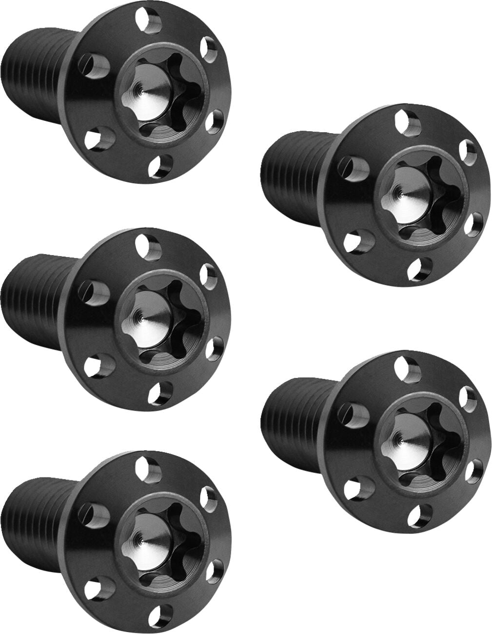 Titanium Rotor Bolts Kits, Black - 3/8"-16 x 1" (Rear) Rotor Bolts Arlen Ness Default Title