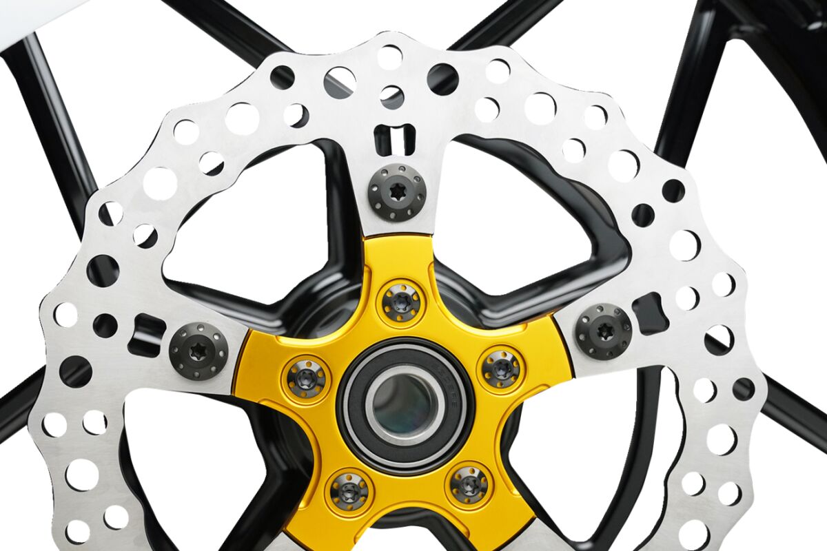 Titanium Rotor Bolts Kits, Black - 5/16"-18 x 7/8" (Front) Rotor Bolts Arlen Ness