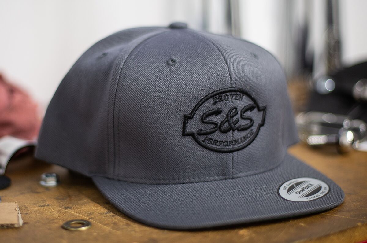 S&S Cycle Snapback, Grey Snapback S&S Cycle