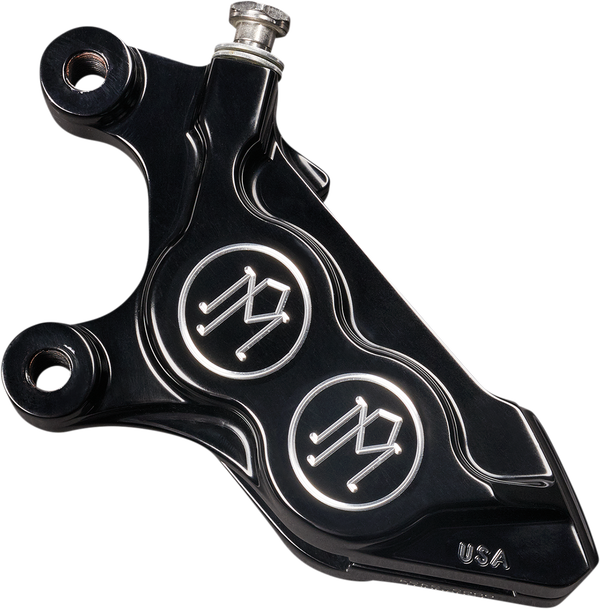 4 Piston Direct Bolt-On Front Caliper Brake Calipers Performance Machine (Pm) Contrast Cut Left