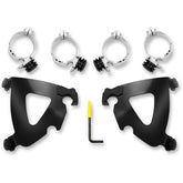 Road Warrior Trigger Lock Mount Kit Fairing Brackets Memphis Shades Black