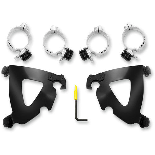 Road Warrior Trigger Lock Mount Kit Fairing Brackets Memphis Shades Black