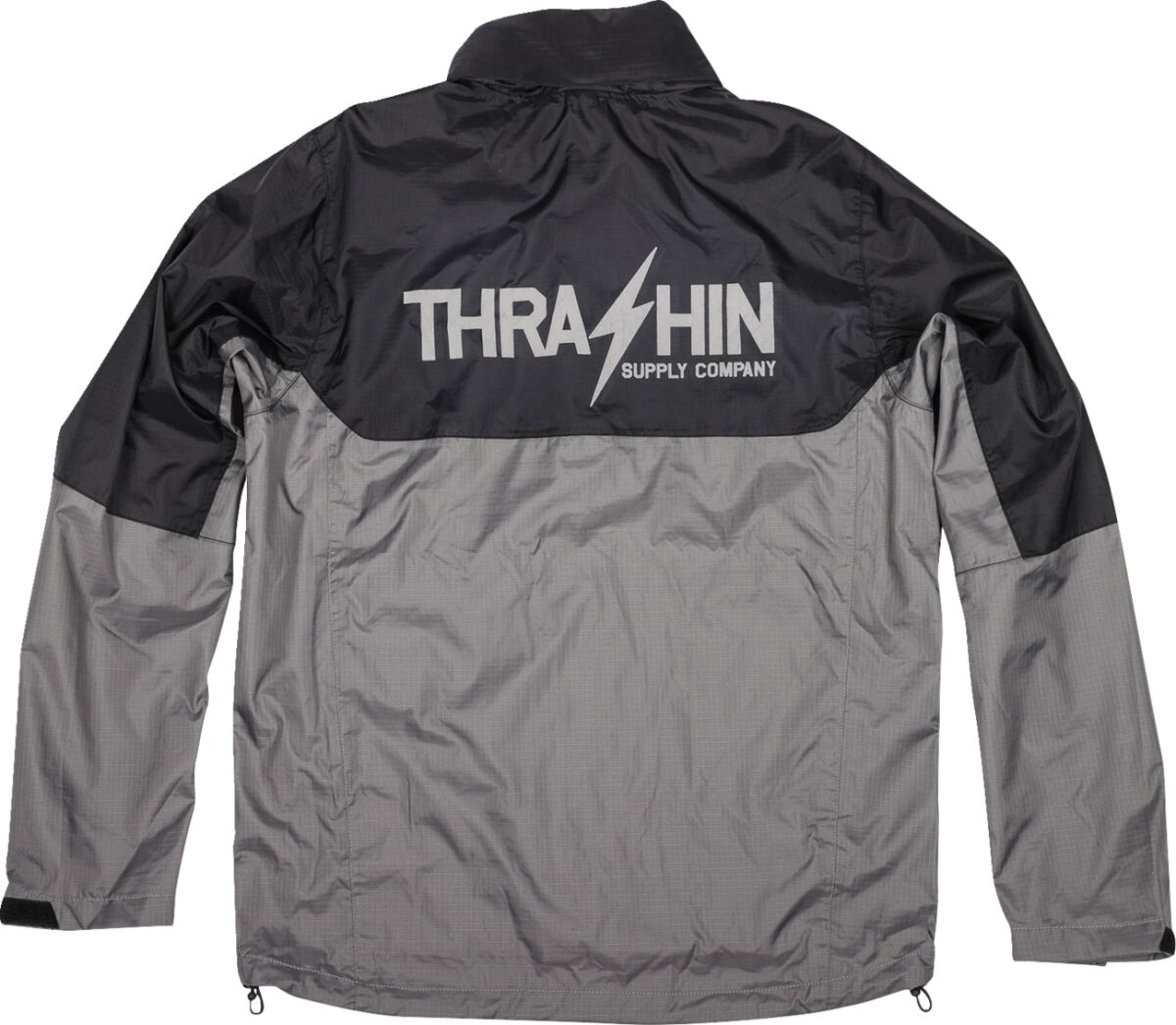 Mission Waterproof Windbreaker, Grey / Black - XXXL Rain Gear Thrashin Supply Co.
