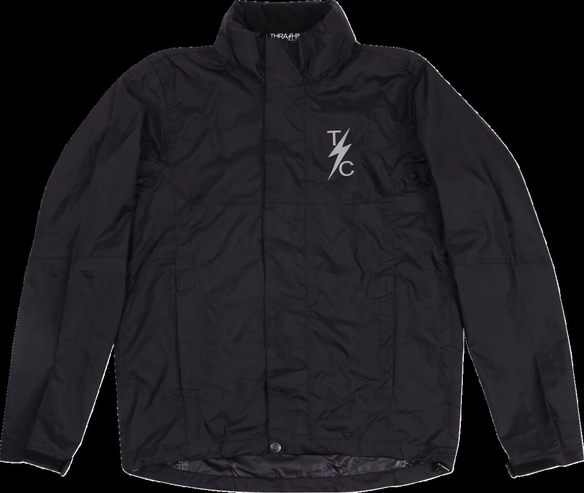 Thrashin Supply Co. Mission Waterproof Windbreaker, Black - XXL Rainsuit Jackets Thrashin Supply Co.