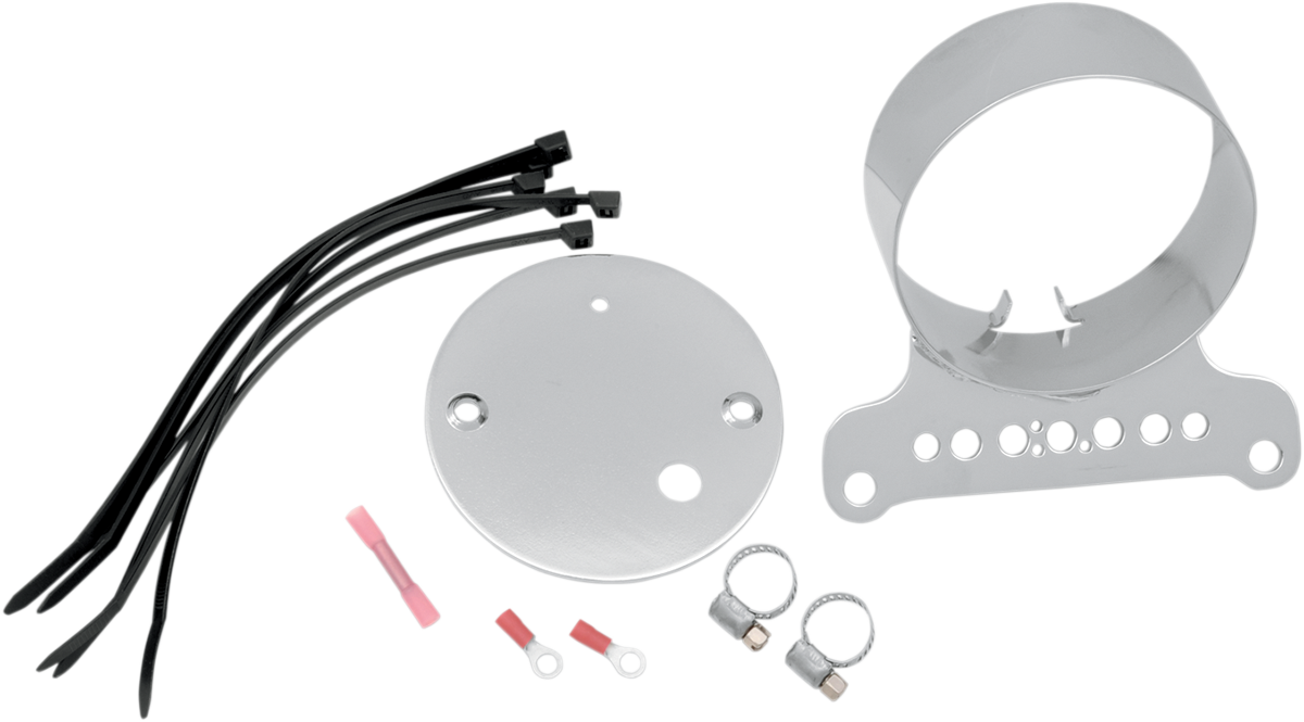 Single Gauge Bracket Gauge Mount Drag Specialties Chrome